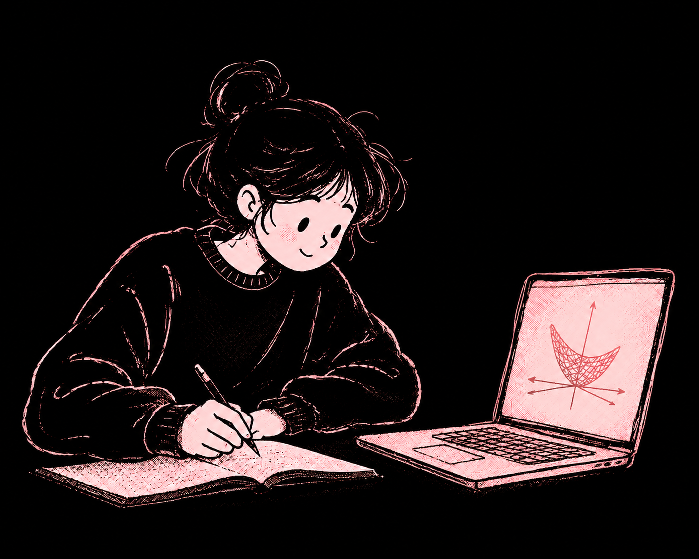 Student studying with Integrous